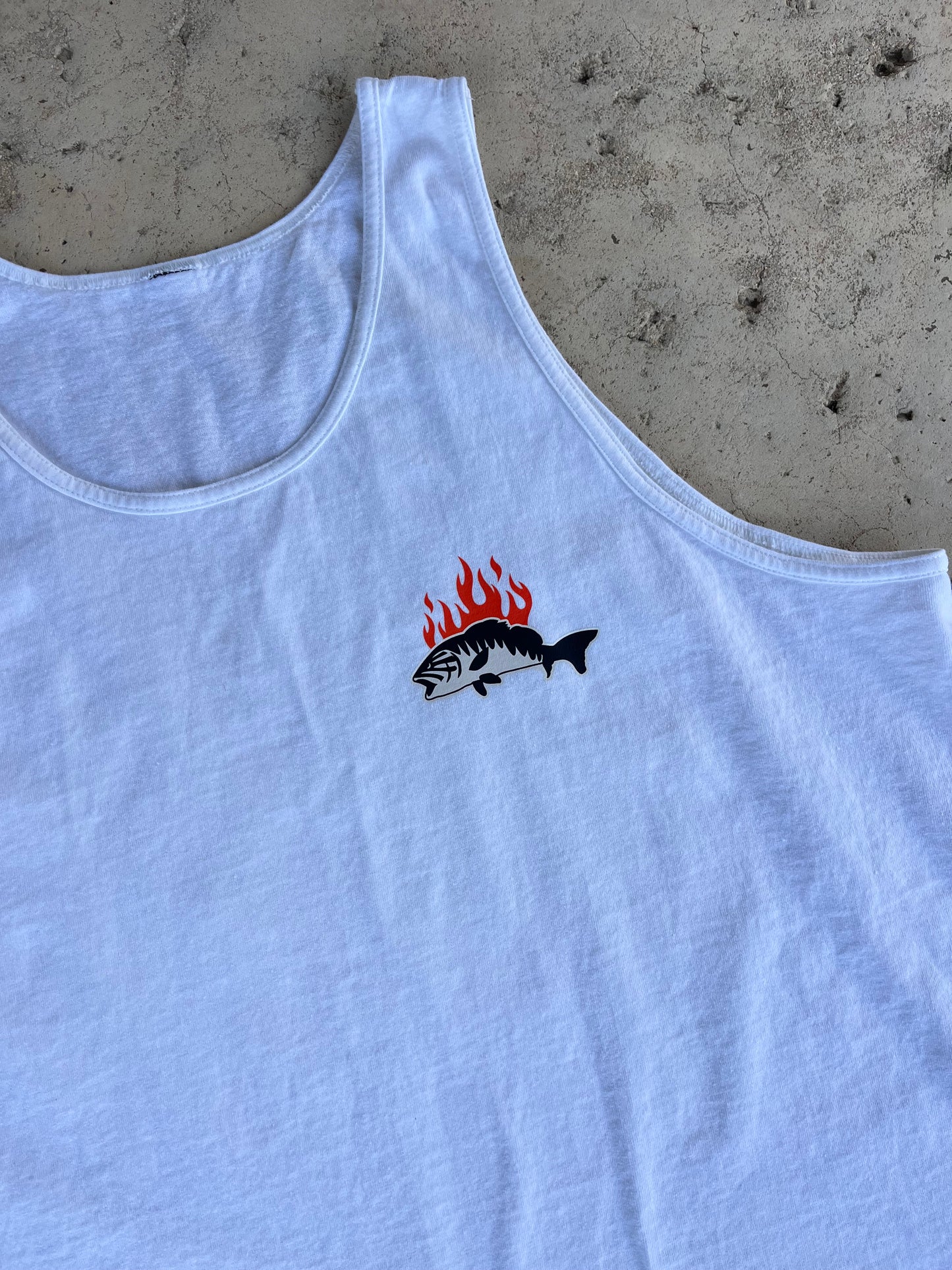 FISH ON FIRE TANK