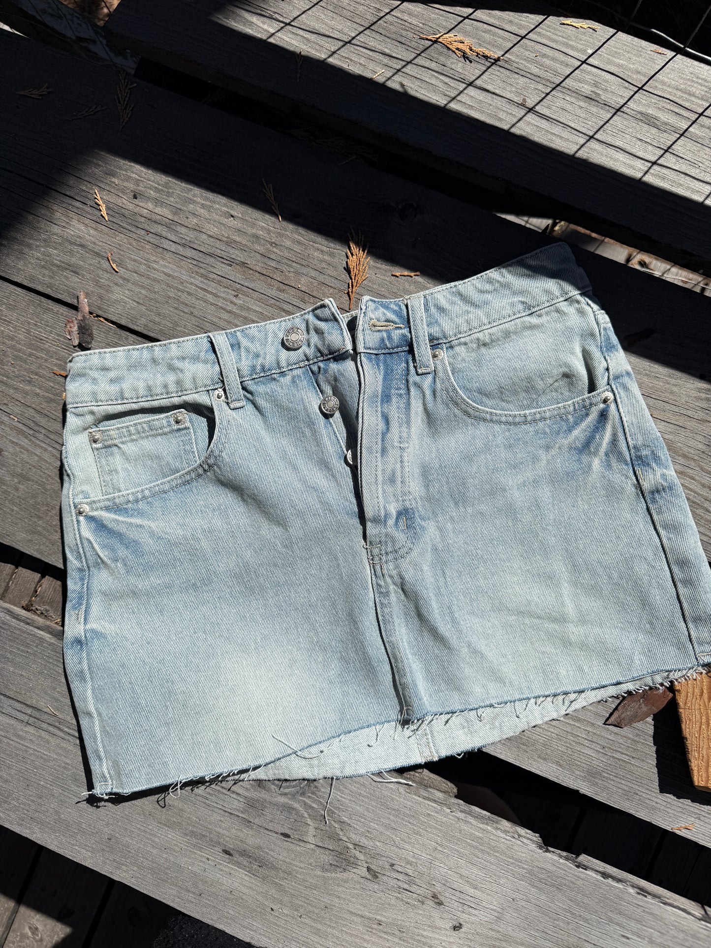 Denim Mini Skirt