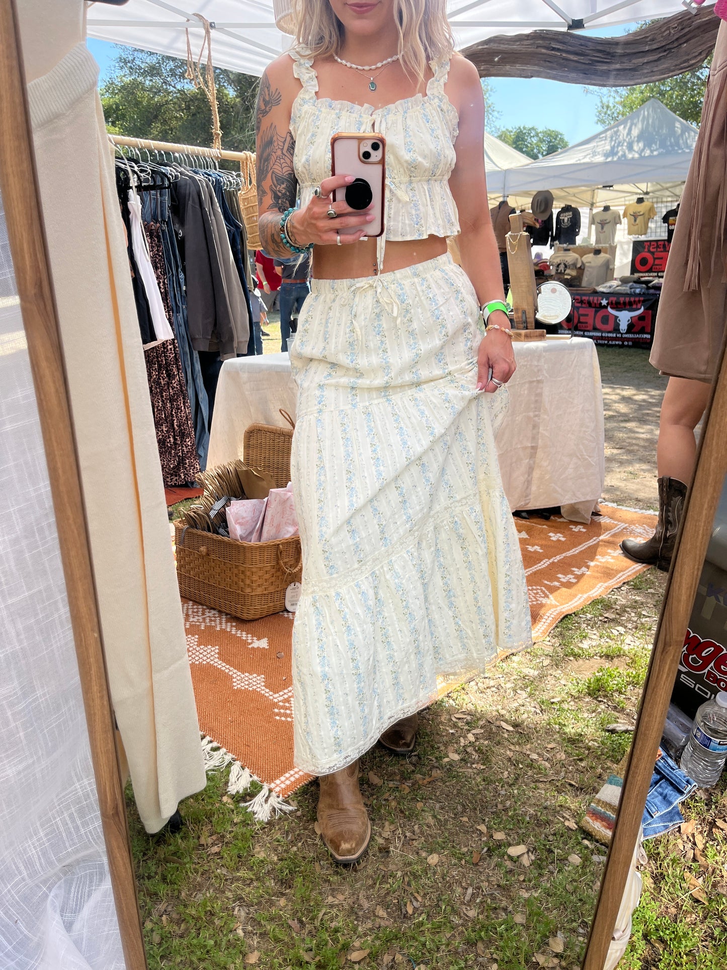 Cottage Tiered Maxi Skirt