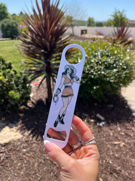 Cowgirl Bottle Opener
