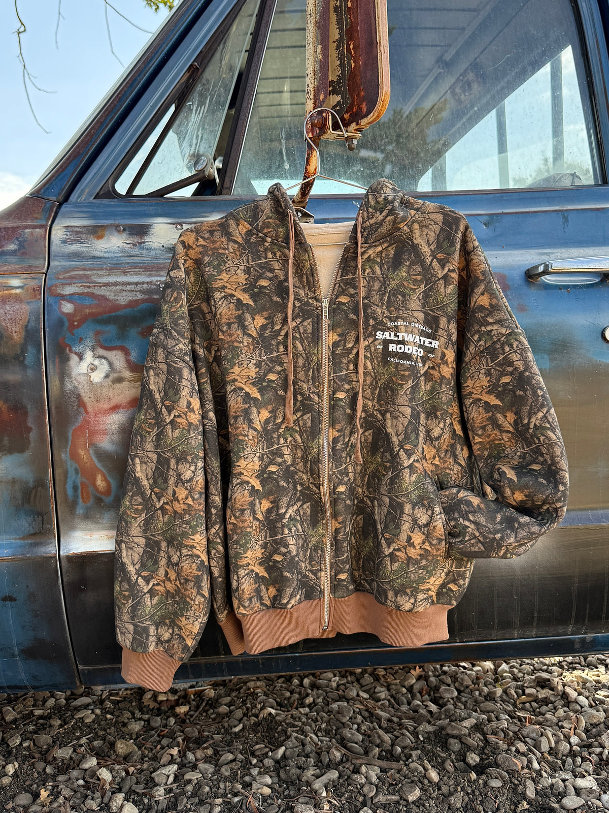 WOODLAND CAMO ZIP UP - BACKROADS EDITION