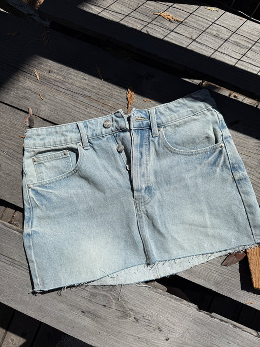 Denim Mini Skirt