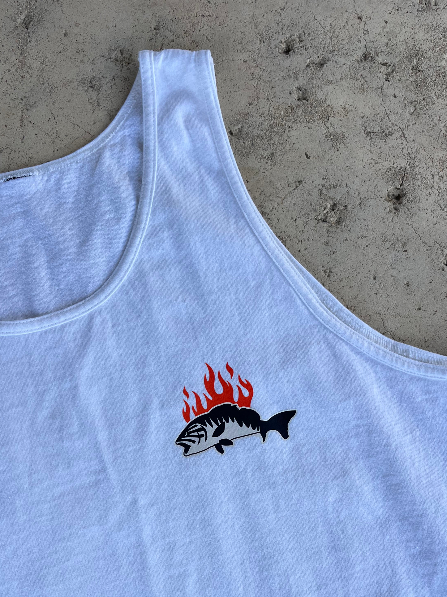 FISH ON FIRE TANK
