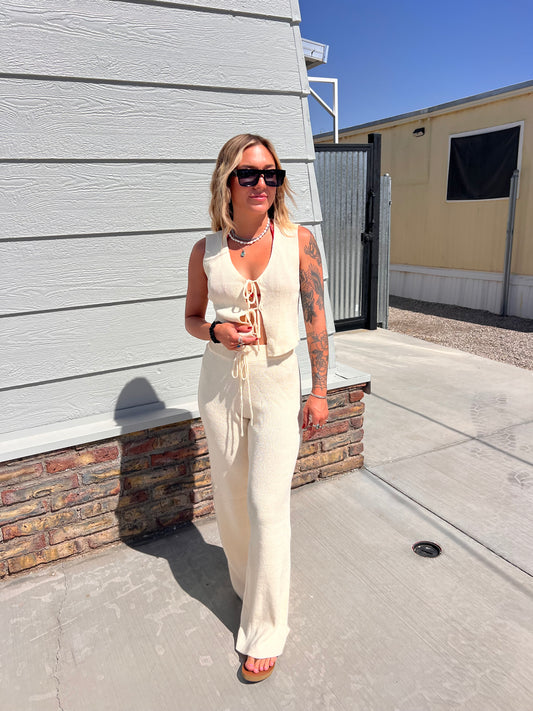 Christy Tie Top & Pants Set