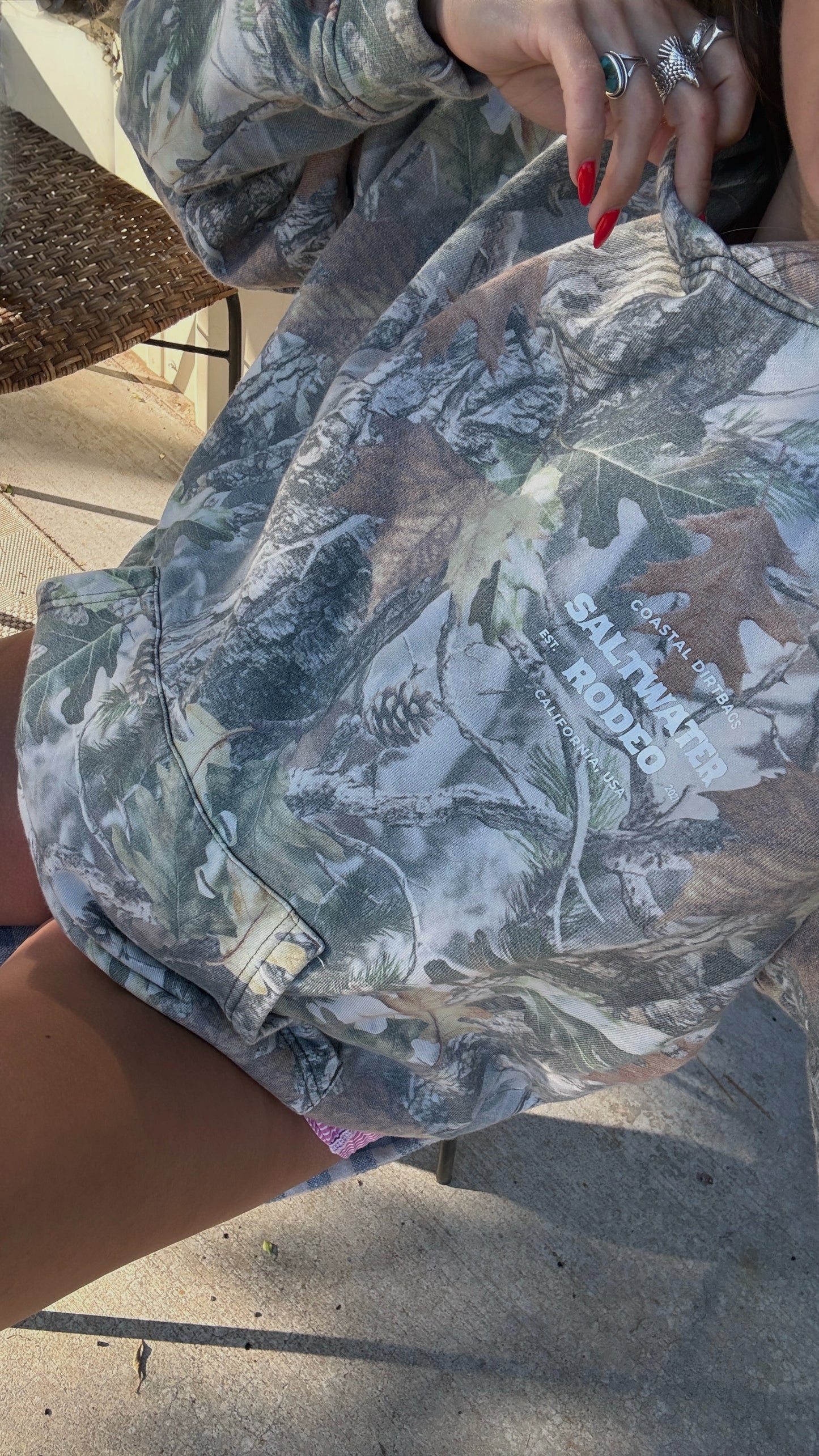BACKROADS Unisex Hoodie — Wood Camo