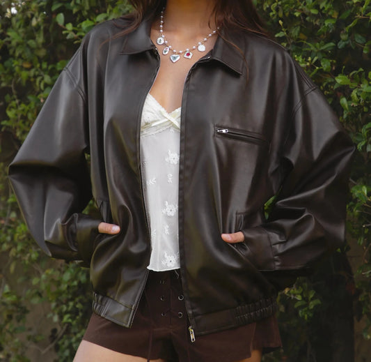Cyndi Leather Jacket