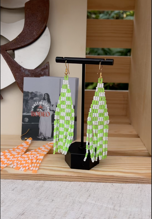 Checked Out - Handmade Earrings by Alchemist Studio